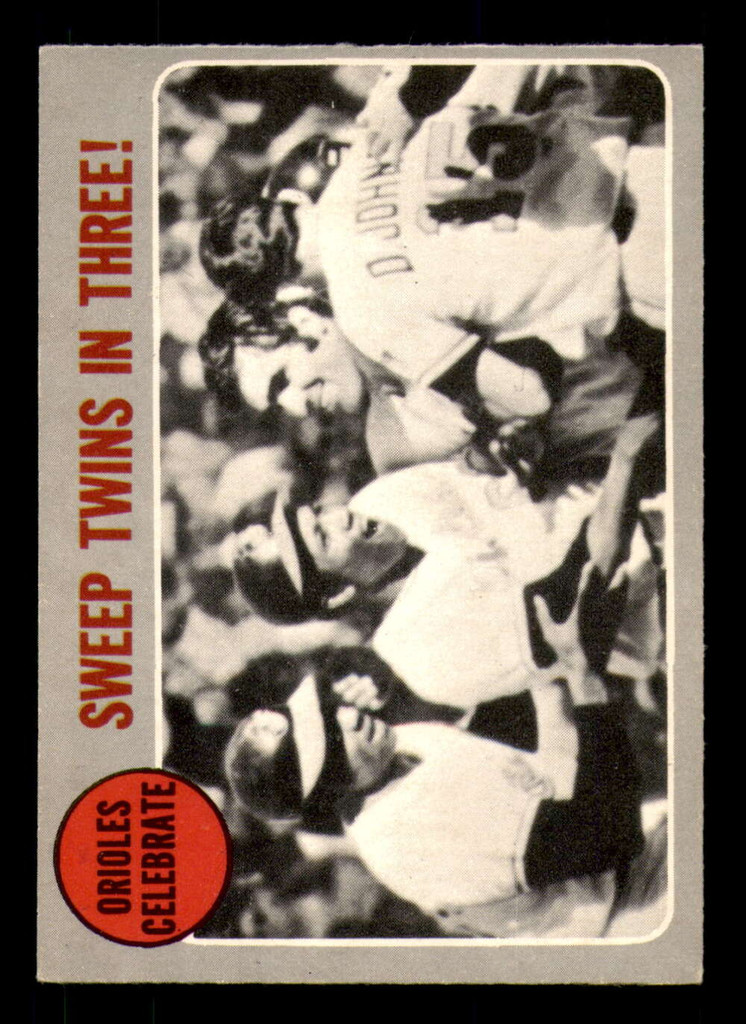 1970 O-Pee-Chee #202 ALCS Summary: Orioles Celebrate Ex-Mint OPC 