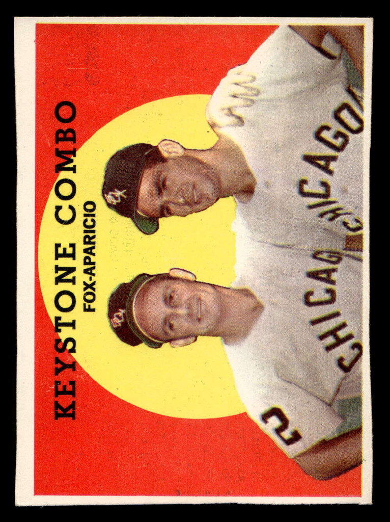 1959 Topps #408 Nellie Fox/Luis Aparicio Keystone Combo Excellent+  ID: 396388