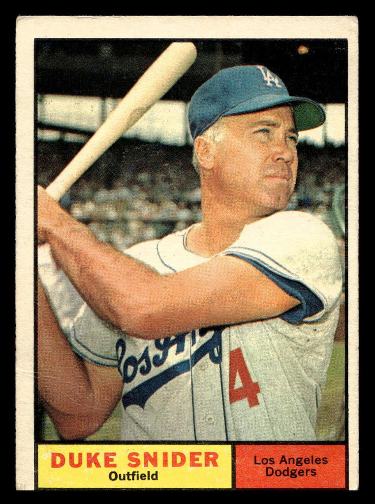 1961 Topps #443 Duke Snider Very Good  ID: 396413