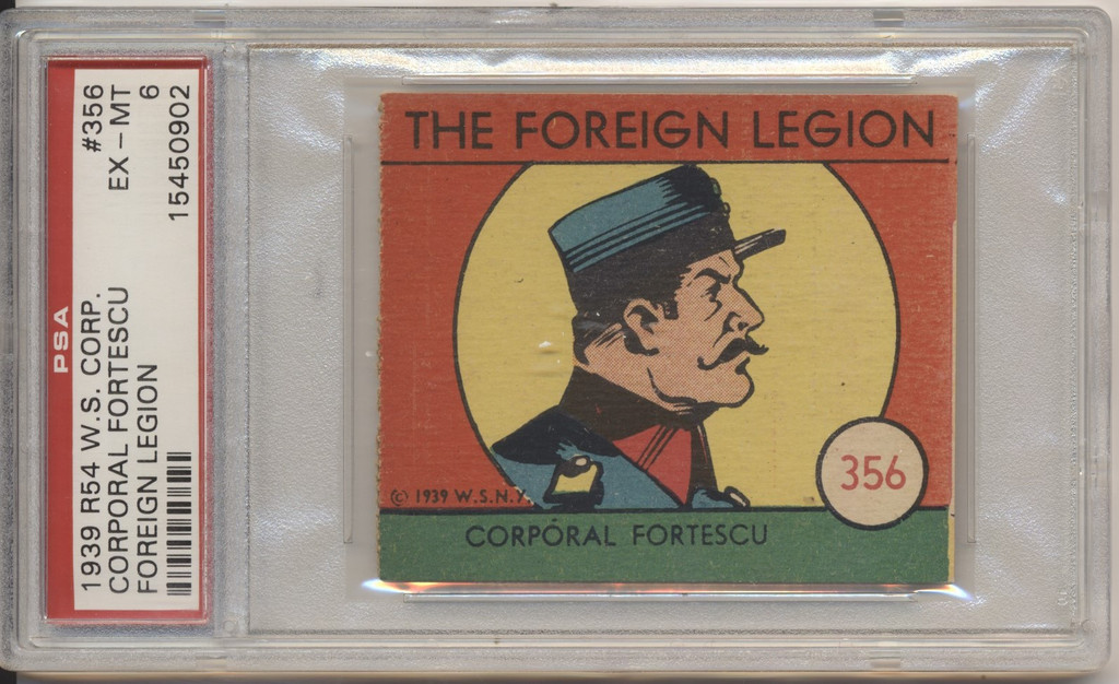 1939 R54 The Foreign Legion #356 Corporal Fortescu  PSA 6 EX-MT  #*sku35812