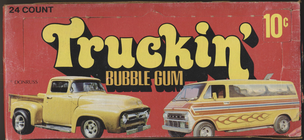 1975 Donruss  Truckin'10 Cents Empty Display Box  #*sku35891