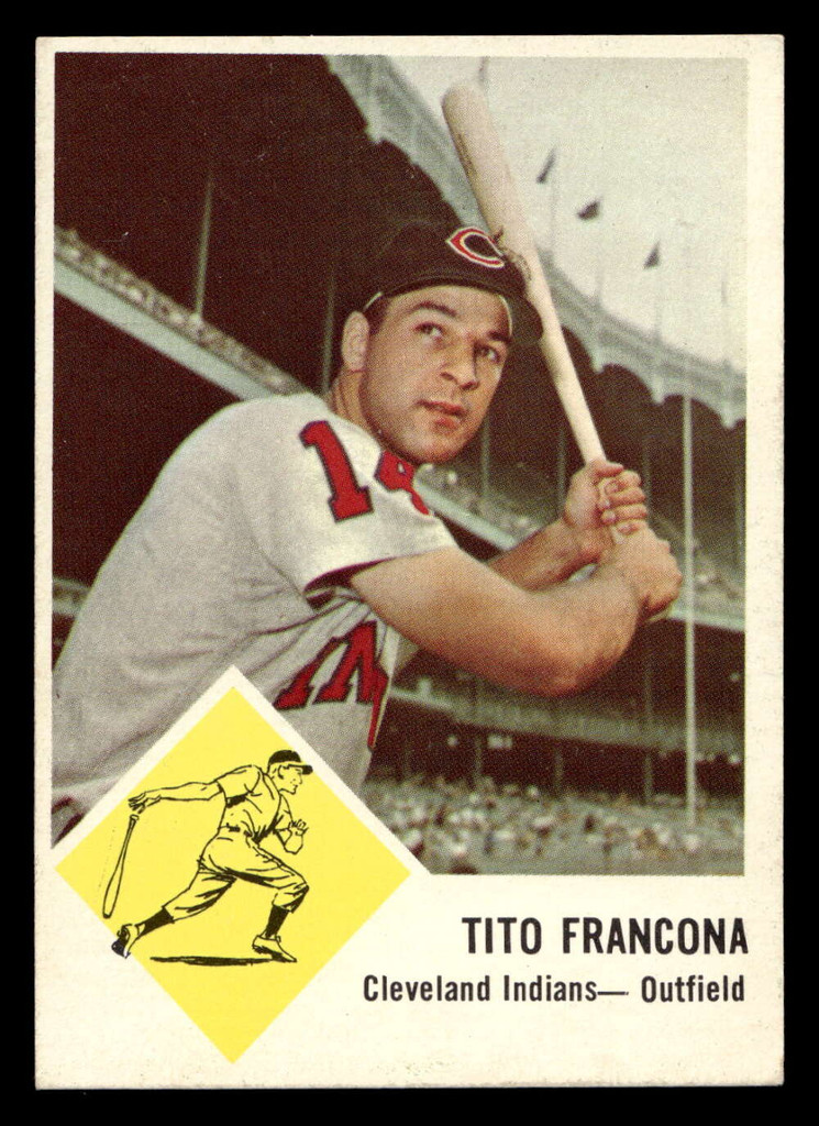 1963 Fleer #12 Tito Francona Ex-Mint  ID: 396917
