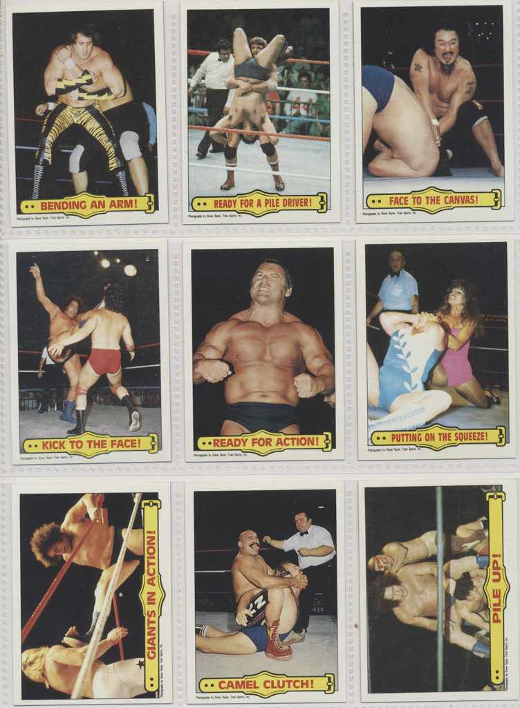 1985 Topps WWF  Wrestling  36/66 With 3 Stickers and 6 Dups  #*sku35922