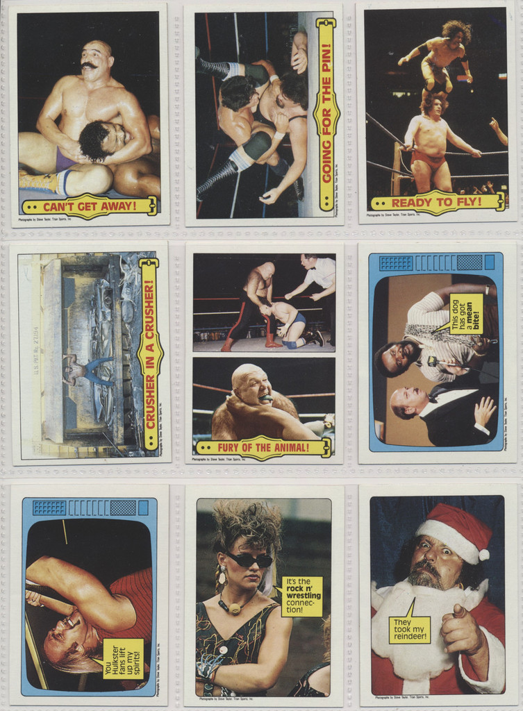 1985 Topps WWF  Wrestling  36/66 With 3 Stickers and 6 Dups  #*sku35922