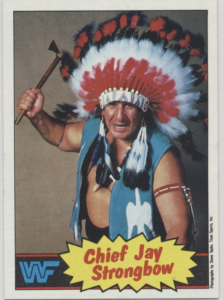 1985 Topps WWF  Wrestling #20  Chief Jay Strongbow  #*sku35920