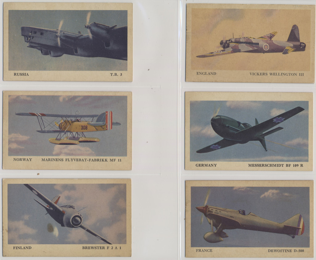 1941 UUO-1 Tydol Flying A Gasoline Airplanes Set 40  #*sku35941