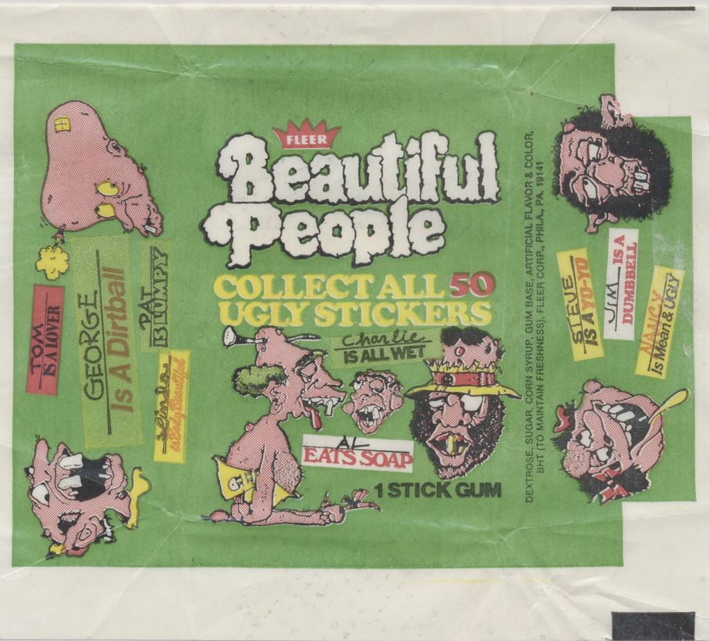 1978 Fleer  Beautiful People  Wrapper  #*sku36016