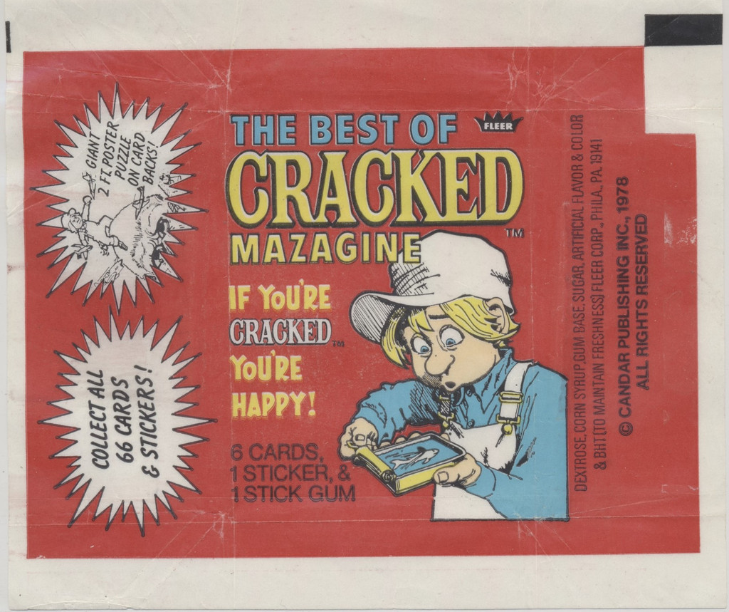 1978 Fleer The Best Of Cracked Mazagine   Wrapper  #*sku36017