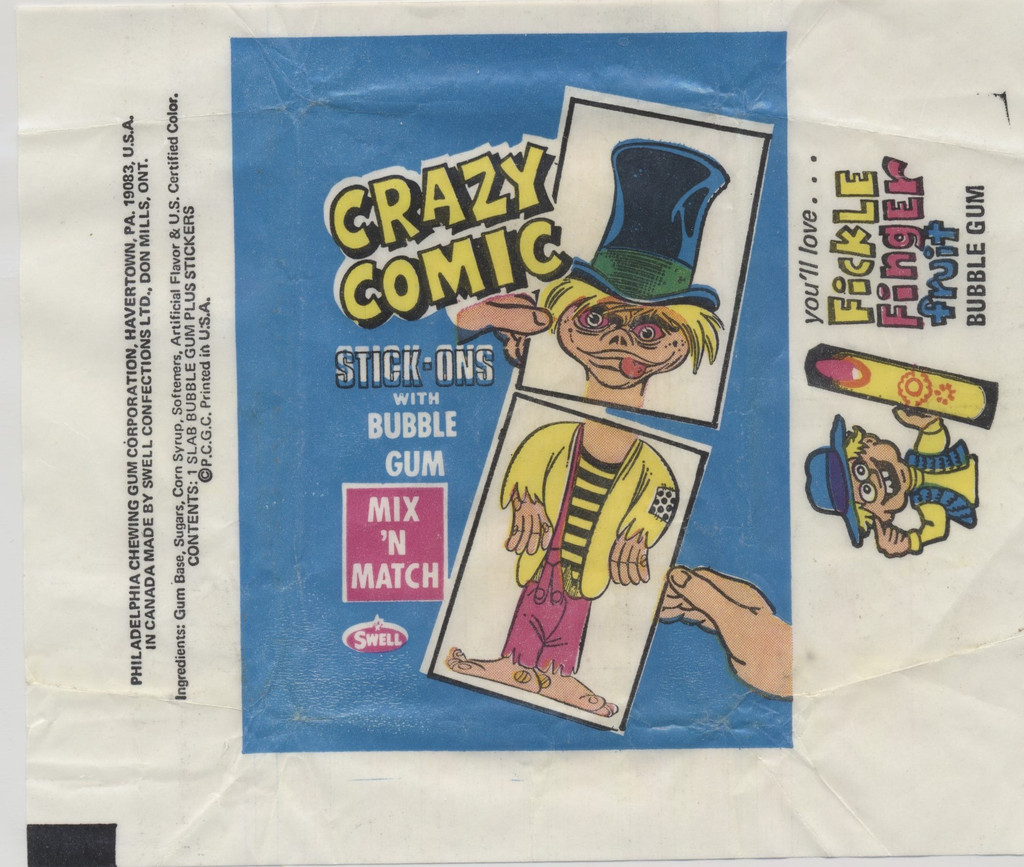 1975 Philly  Crazy Comic  Wrapper  #*sku36020