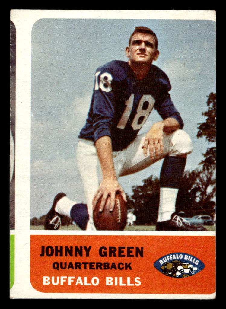 1962 Fleer #13 Chuck Green Miscut Bills