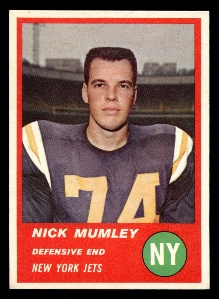 1963 Fleer #22 Nick Mumley Ex-Mint  ID: 400139