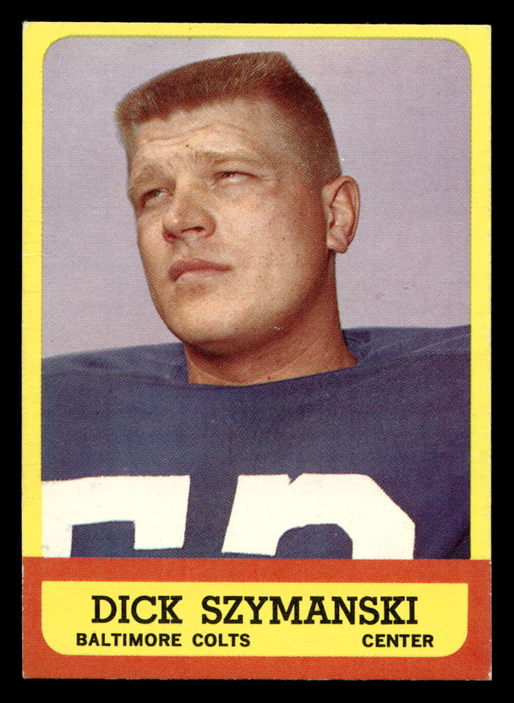 1963 Topps #7 Dick Szymanski Very Good RC Rookie 