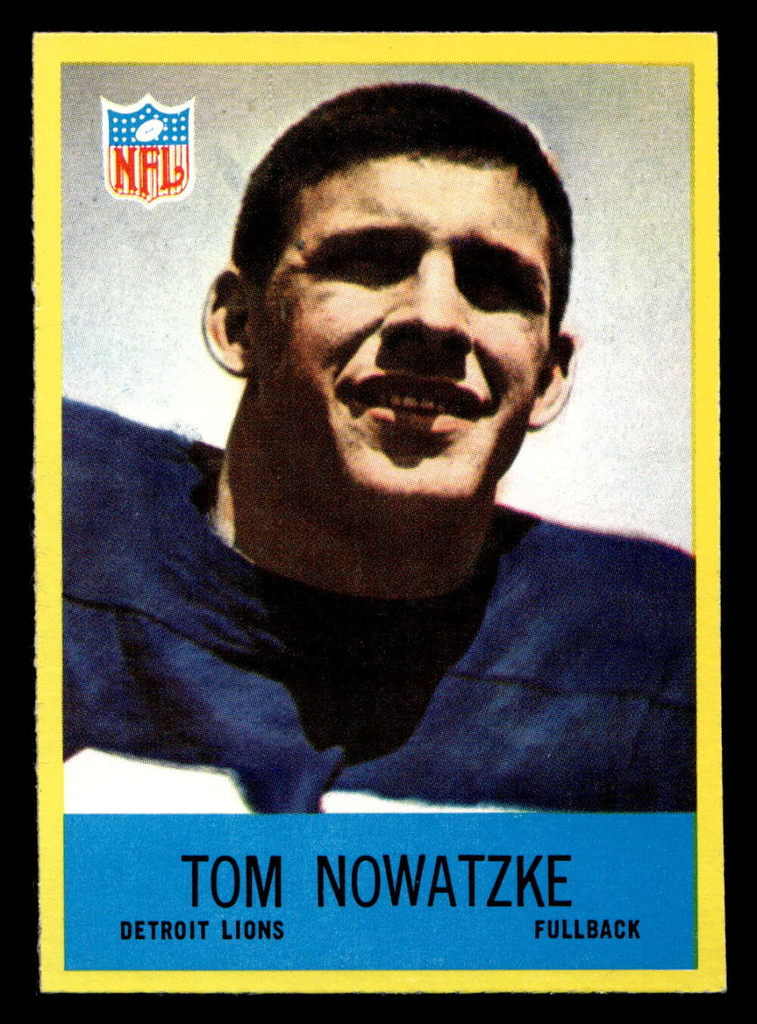 1967 Philadelphia #69 Tom Nowatzke Near Mint RC Rookie 