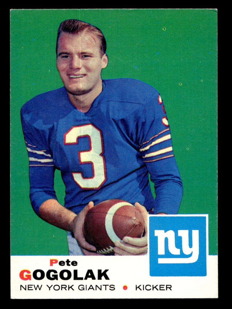 1969 Topps #62 Pete Gogolak Ex-Mint  ID: 401657