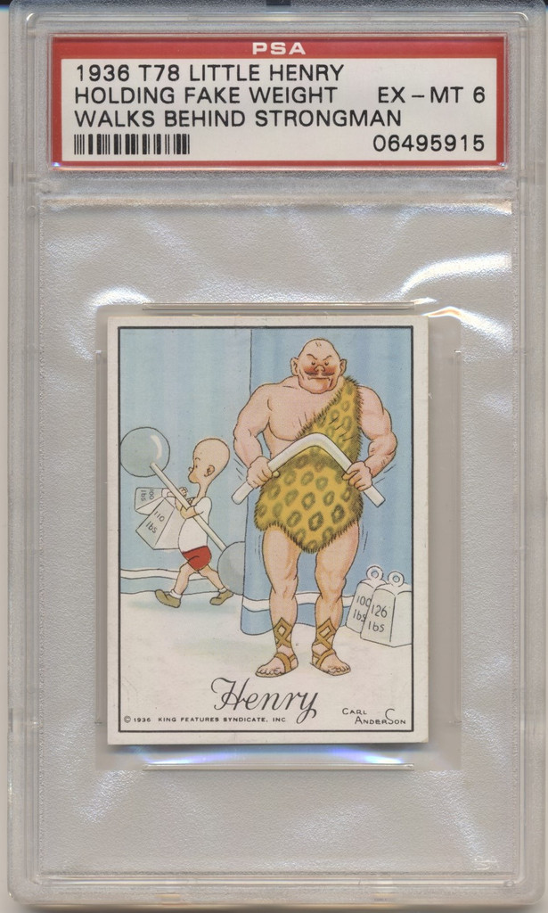 1936 T78 Little Henry Holding Fake Weights Pop 1/2 PSA 6 Ex-Mt  #*sku36129