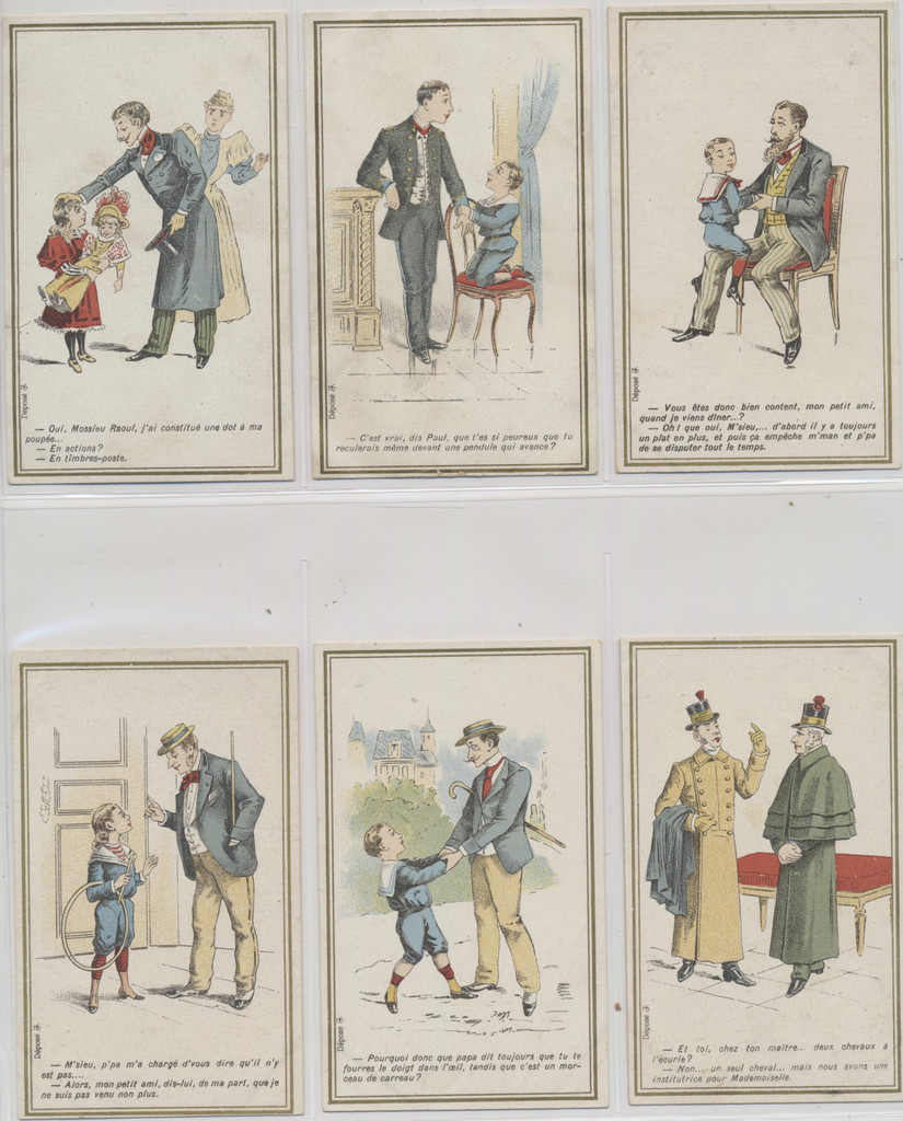 1889 Exposition Universelle French Trade Cards  Chococlats  Lot 12  #*sku36144