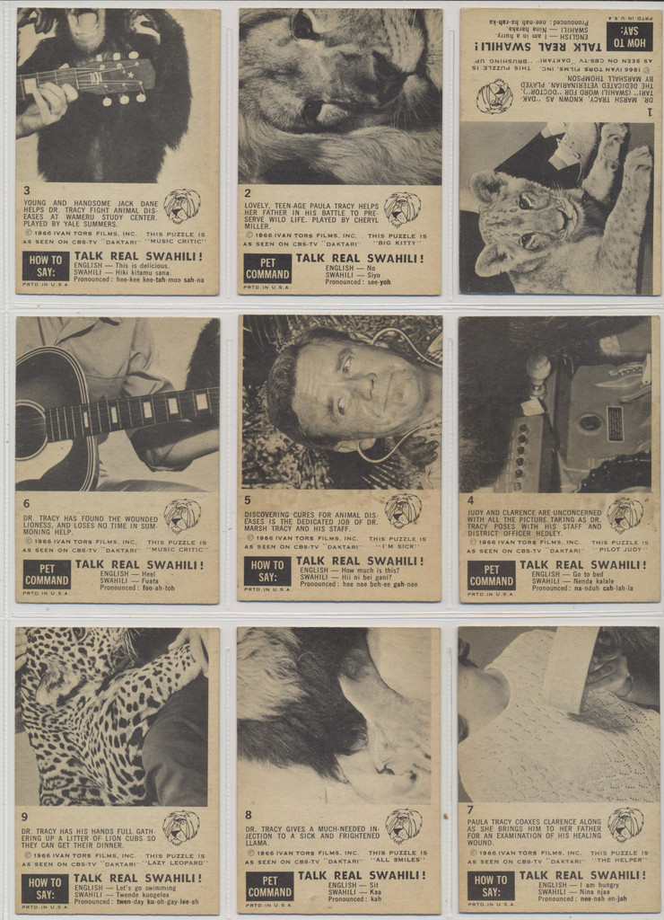 1967 Philly Daktari Set 66 Lower Grade Set   #*sku36146