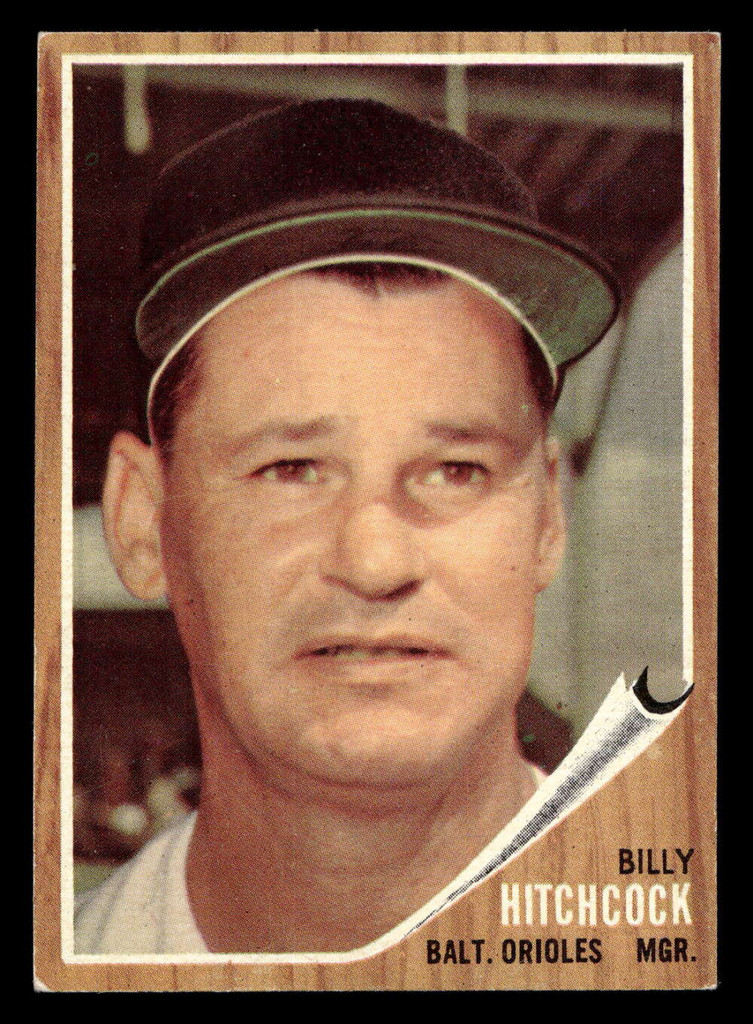 1962 Topps #121 Billy Hitchcock MG Excellent+  ID: 401922