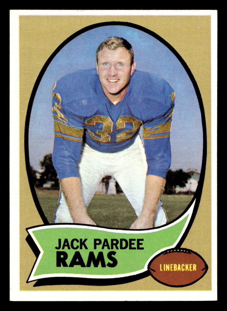 1970 Topps #68 Jack Pardee Near Mint+  ID: 402555