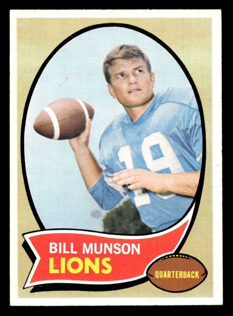 1970 Topps #221 Bill Munson Very Good 
