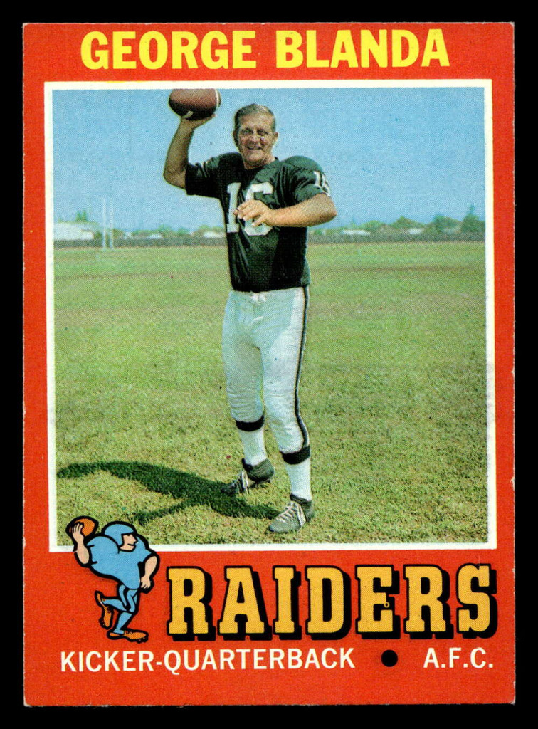 1971 Topps #39 George Blanda Near Mint 