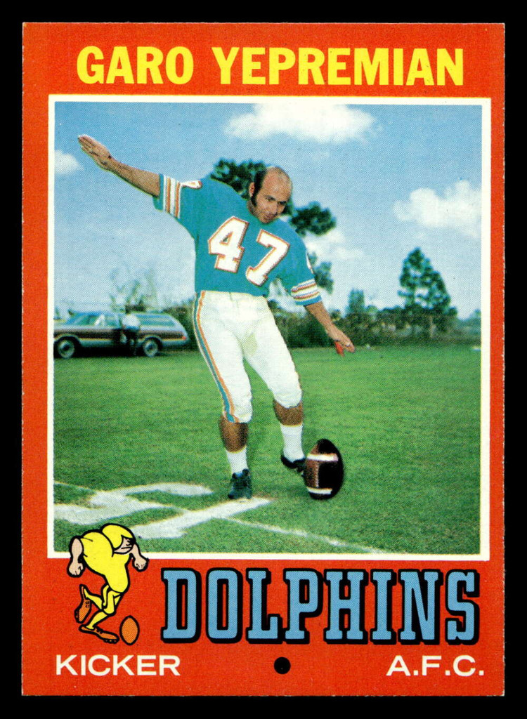 1971 Topps #121 Garo Yepremian Near Mint+ RC Rookie  ID: 403022