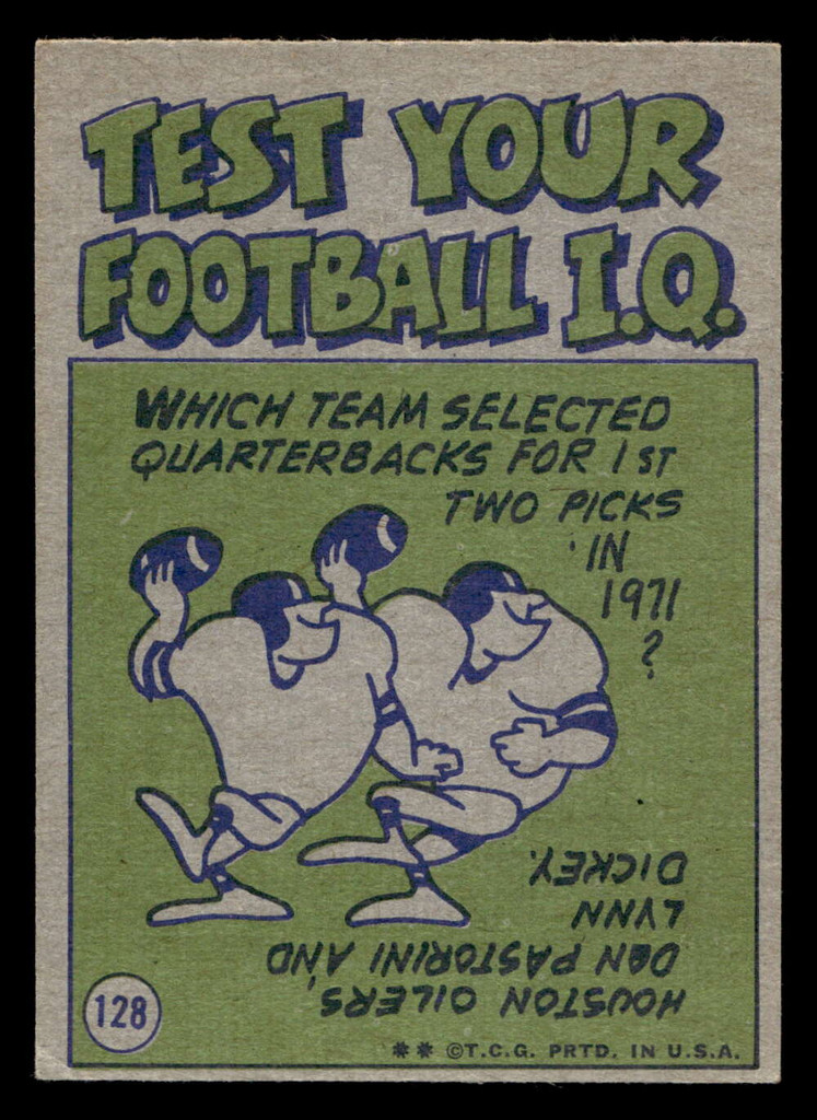 1972 Topps #128 Roman Gabriel IA Ex-Mint 