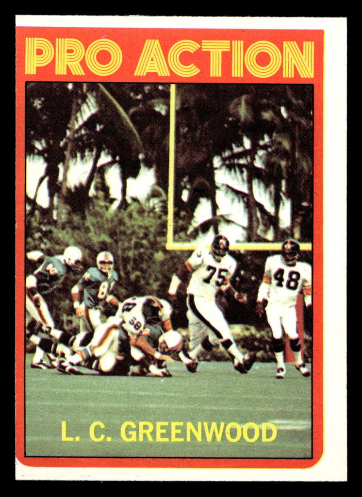 1972 Topps #257 L.C. Greenwood IA Excellent 