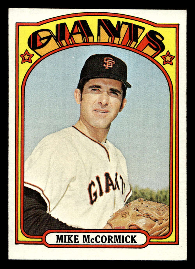 1972 Topps #682 Mike McCormick Ex-Mint 