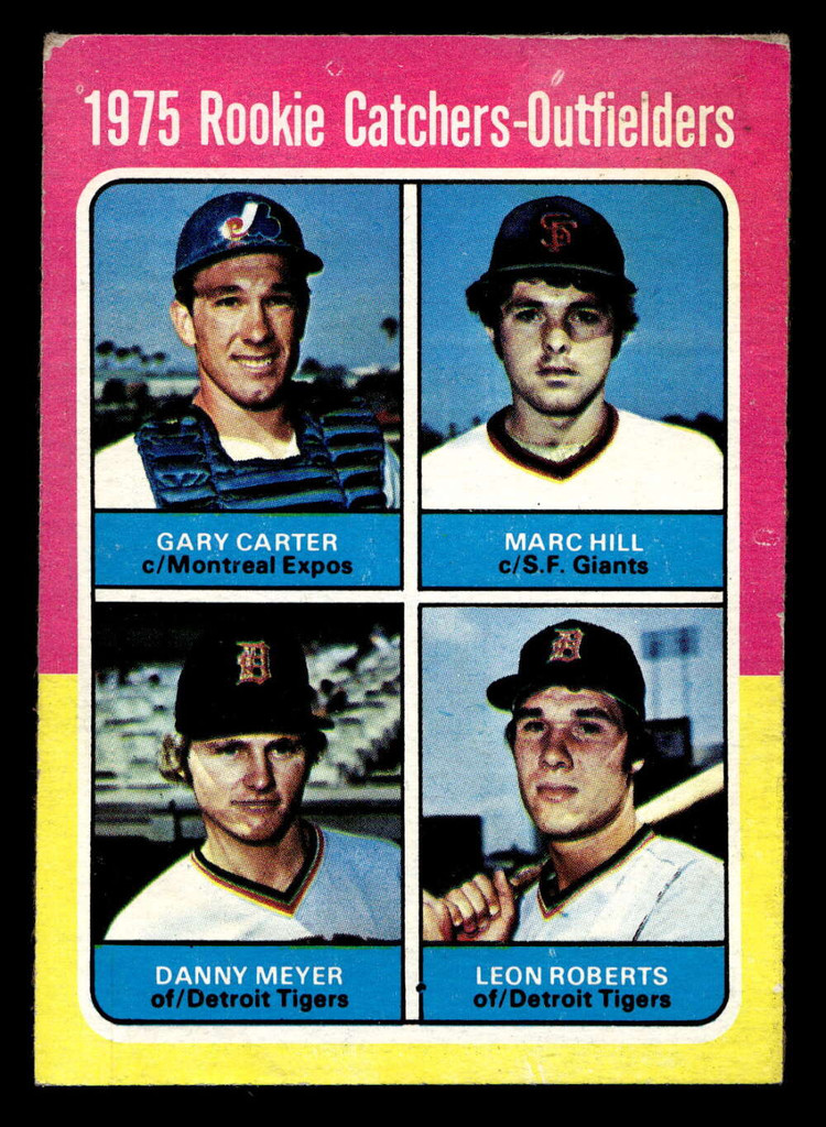 1975 Topps #620 Gary Carter/Marc Hill/Dan Meyer/Leon Roberts Rookie Catchers Outfielders Very Good RC Rookie  ID: 405771