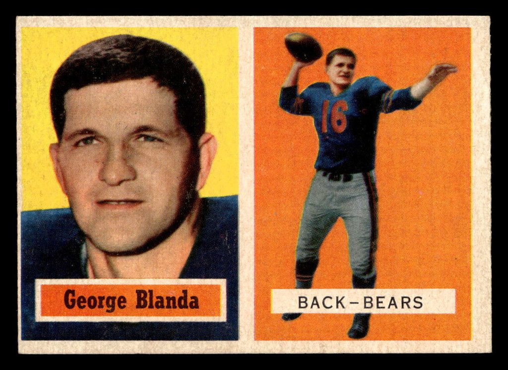 1957 Topps #31 George Blanda Excellent+  ID: 405963