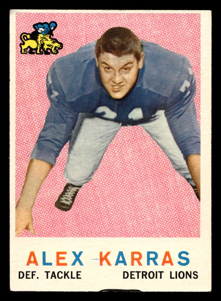 1959 Topps #103 Alex Karras Excellent RC Rookie Miscut 