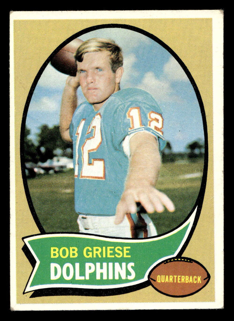 1970 Topps #10 Bob Griese Excellent 