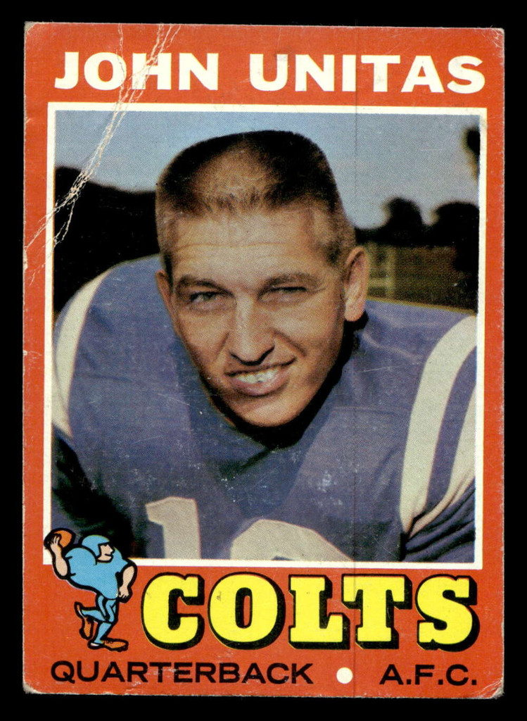 1971 Topps #1 Johnny Unitas Good  ID: 406084