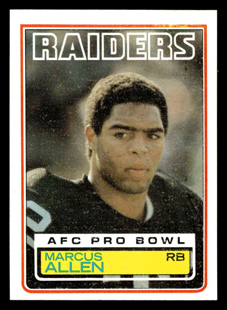 1983 Topps #294 Marcus Allen DP Near Mint RC Rookie  ID: 406337