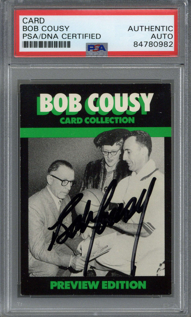 1992 Bob Cousy Card Collection #20 Signed Auto PSA/DNA