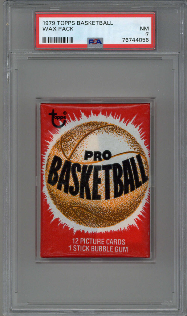 1979-80 Topps Basketball Wax Pack PSA 7 Near Mint Unopened ID: 408800