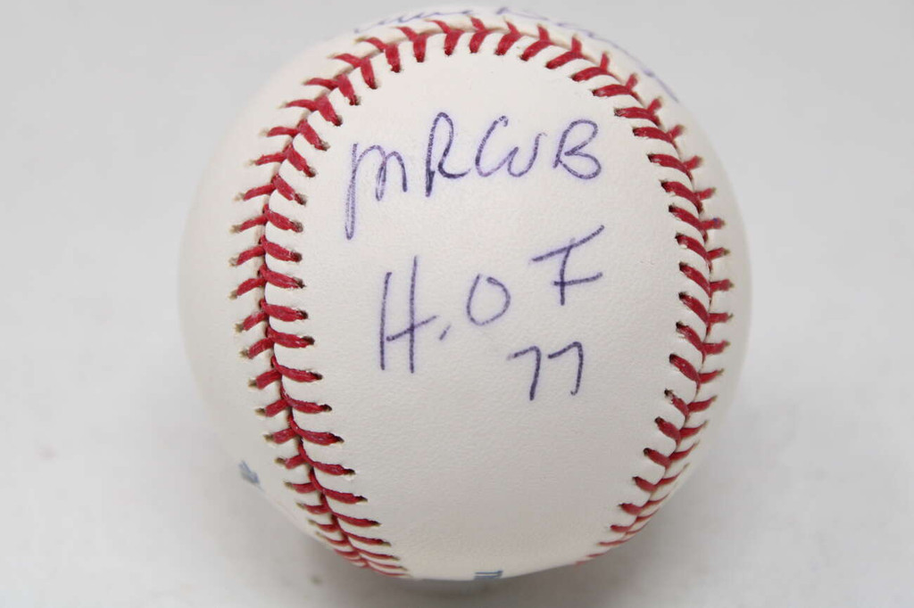 Ernie Banks Mr. Cub HOF 77 Inscriptions ONL Signed Auto Baseball PSA/DNA Cubs