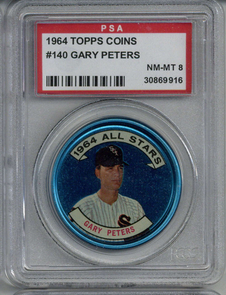 1964 Topps Coins #140 Gary Peters AS NM-Mint PSA 8 NM-Mint 