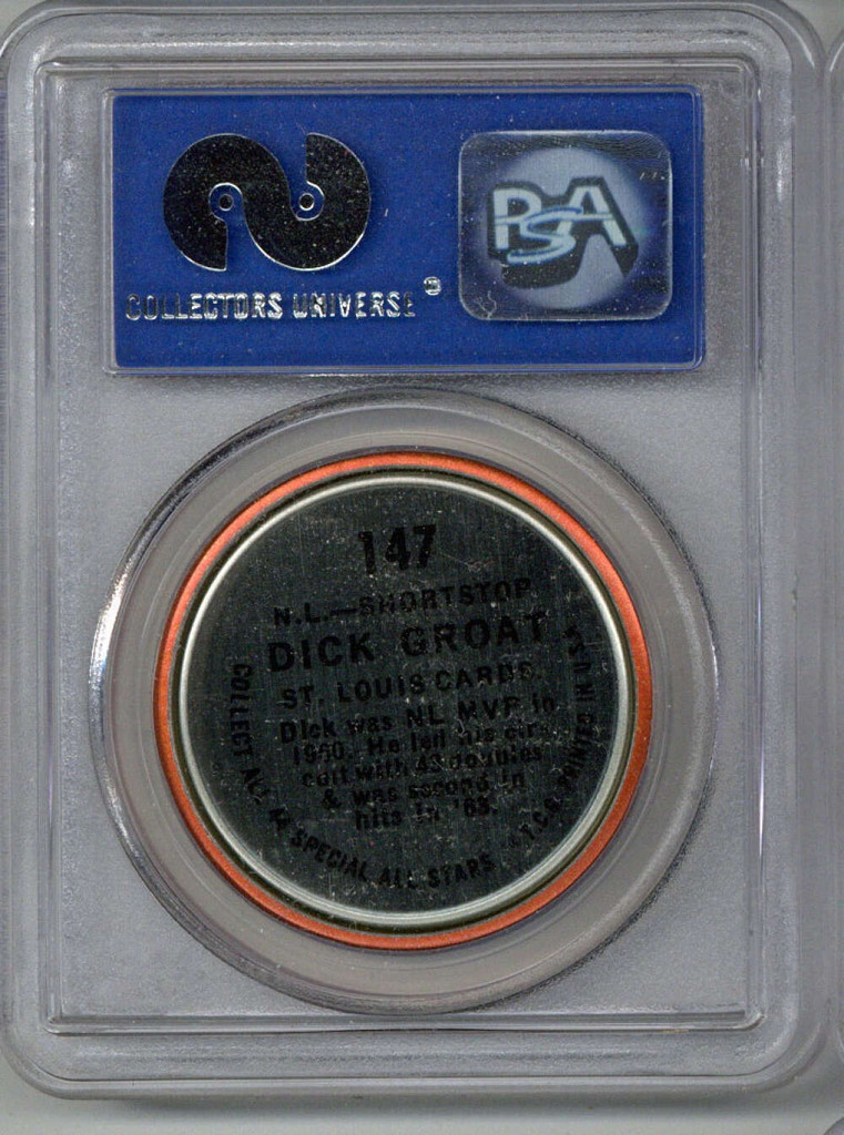 1964 Topps Coins #147 Dick Groat AS Mint PSA 9 Mint  ID: 409429