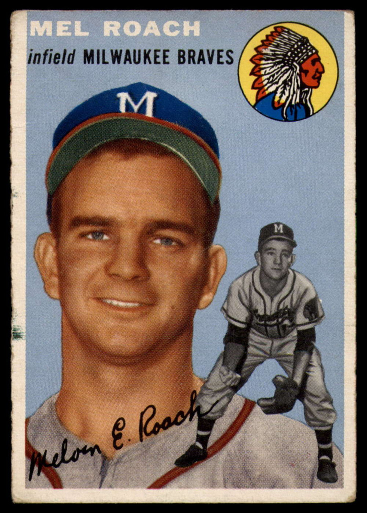 1954 Topps #181 Mel Roach VG RC Rookie ID: 79541