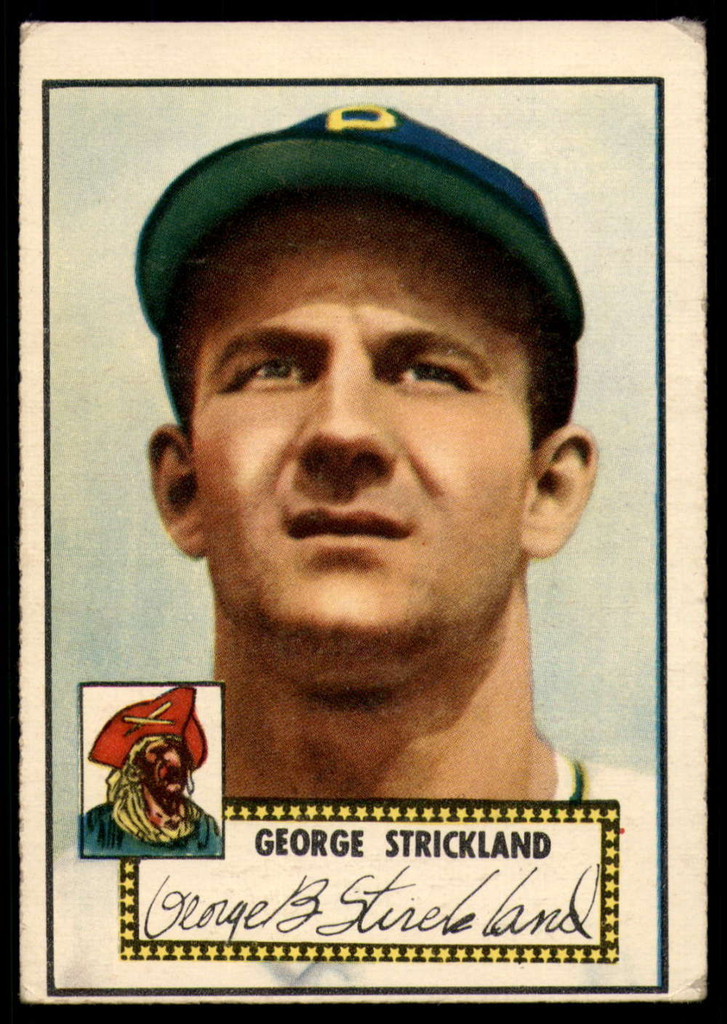 1952 Topps #197 George Strickland VG/EX Very Good/Excellent RC Rookie