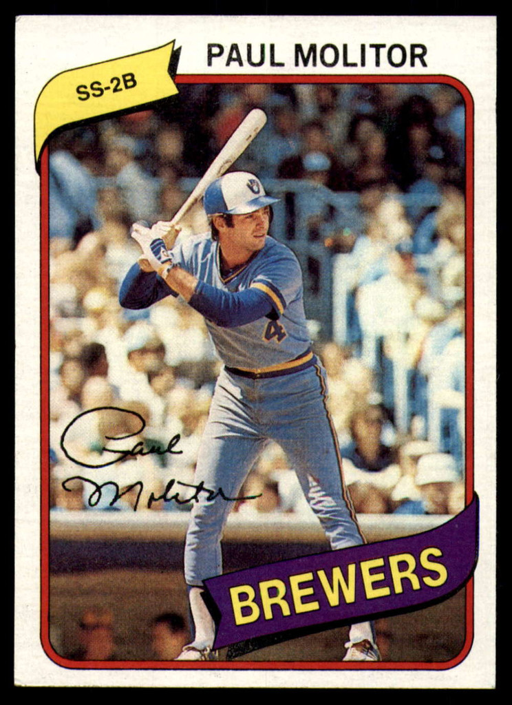 1980 Topps #406 Paul Molitor Near Mint  ID: 146063