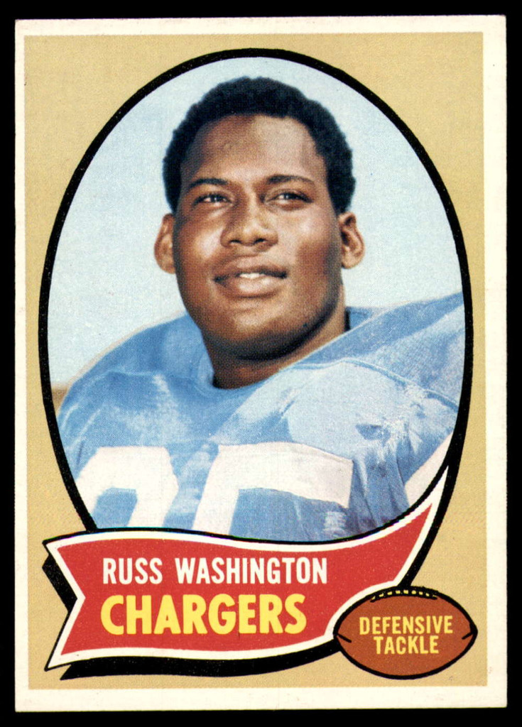 1970 Topps #206 Russ Washington Near Mint+ RC Rookie ID: 154811