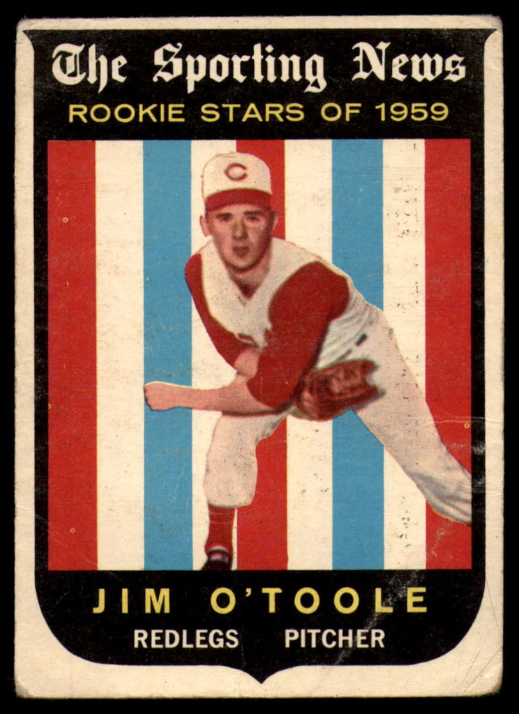 1959 Topps #136 Jim O'Toole UER Very Good RC Rookie ID: 161350