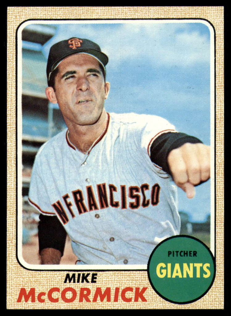 1968 Topps #400 Mike McCormick Near Mint+ 