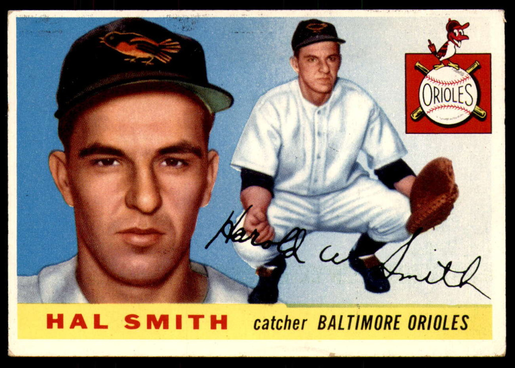 1955 Topps #8 Hal Smith UER VG-EX RC Rookie 