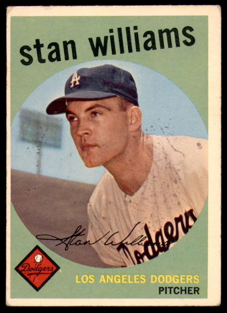 1959 Topps #53 Stan Williams Very Good RC Rookie  ID: 239383