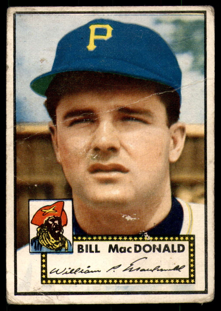 1952 Topps #138 Bill MacDonald Good  ID: 249542