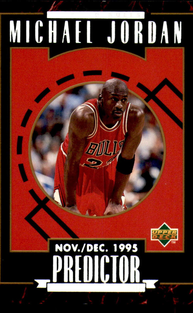 1995-96 Upper Deck Predictor Player of the Month #r1 Michael Jordan Nov./Dec. Near Mint+ 